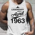 60 Geburtstag 60 Jahre Alt Legendär Seit April 1963 Tank Top Geschenke für Ihn