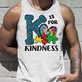 Autism Awareness K Is For Kindness Puzzle Piece Be Kind Unisex Tank Top Gifts for Him