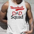 Baseball Dad Squad With Blk&Red Letters For Proud Papa Tank Top Gifts for Him