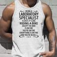 Being A Laboratory Specialist Like Riding A Bike Unisex Tank Top Gifts for Him