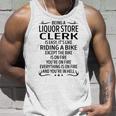 Being A Liquor Store Clerk Like Riding A Bike Unisex Tank Top Gifts for Him