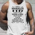 Being A Manager Hr Like Riding A Bike Unisex Tank Top Gifts for Him