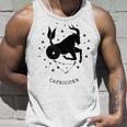 Black Capricorn Zodiac Sign Unisex Tank Top Gifts for Him