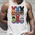 Easter Peeps Superheroes Movie Characters Bunny Unisex Tank Top Gifts for Him
