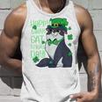 Funny St Patricks Day Happy St Cat Tricks Day Unisex Tank Top Gifts for Him