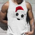 Fußball-Fußball-Weihnachtsball Weihnachtsmann-Lustige Tank Top Geschenke für Ihn