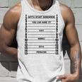 Hair Length Check Measurement Backprint Back Unisex Tank Top Gifts for Him