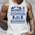 Herren Bauherr 2023 Zuständig Für Baustrom Lustiger Spruch Tank Top Geschenke für Ihn