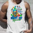 I April We Wear Blues Gnomes Autism Awareness Unisex Tank Top Gifts for Him