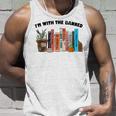 Im With The Banned Love Reading Books Outfit For Bookworms Unisex Tank Top Gifts for Him