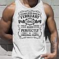 Legenden 1943 Geboren, Spezielles 80. Geburtstag Mann Unisex TankTop Geschenke für Ihn