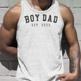 Mens Boy Dad Est 2023 Dad To Be Gifts Fathers Day New Baby Boy Unisex Tank Top Gifts for Him