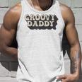 Mens Groovy Daddy 70S Aesthetic Nostalgia 1970S Retro Dad Unisex Tank Top Gifts for Him
