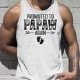 Promoted To Papaw Again Vintage Fathers Day For Dad Unisex Tank Top Gifts for Him