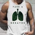 Take A Breathe Green Lung Unisex Tank Top Gifts for Him