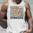 Tennessee State Flag Orange Plaid Tn Unisex Tank Top Gifts for Him