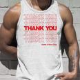 Thank You Have A Nice Day Plastic Grocery Bag Unisex Tank Top Gifts for Him