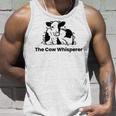 The Cow Whisperer- Cute Black And White Resting Cow Unisex Tank Top Gifts for Him The Cow Whisperer- Cute Black And White Resting Cow Unisex Tank Top Gifts for Him