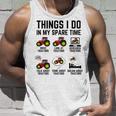 Things I Do In My Spare Time Tractors - Funny Tractor Driver Unisex Tank Top Gifts for Him