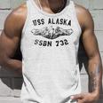 Uss Alaska Ssbn 732 Submarine Badge Vintage Unisex Tank Top Gifts for Him