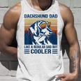 Vintage Dachshund Dad Like A Regular Dad But Cooler Funny Unisex Tank Top Gifts for Him