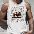 Vintage Do Not Pet The Fluffy Cows American Bison Unisex Tank Top Gifts for Him