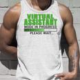 Virtual Assistant Mode In Progress Funny Design Unisex Tank Top Gifts for Him