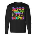 100 Days Smarter Teacher Or Student Pop It Dinosaur Long Sleeve T-Shirt Gifts ideas