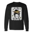 13Th Birthday Decorations Girl Messy Bun 13 Years Old Bday Long Sleeve T-Shirt Gifts ideas