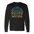 16Th Birthday 16 Year Old Limited Edition Vintage 2007 Long Sleeve T-Shirt Gifts ideas