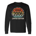 17 Years Old Made In 2006 Limited Edition 17Th Birthday Long Sleeve T-Shirt Gifts ideas