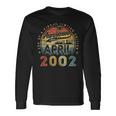 21 Year Old Awesome Since April 2002 21St Birthday Long Sleeve T-Shirt T-Shirt Gifts ideas