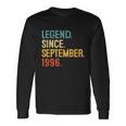 25Th Birthday 25 Year Old Legend Since September 1996 Long Sleeve T-Shirt Gifts ideas