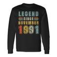 31 Jahre Alte Legende Seit 31 November 1991 Langarmshirts Geschenkideen