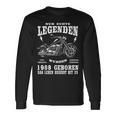 35. Geburtstag 1988 Biker Langarmshirts, Chopper Motorrad Design Geschenkideen