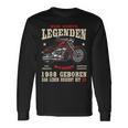 35. Geburtstag Biker Langarmshirts 1988, Herren Motorrad Chopper Design Geschenkideen