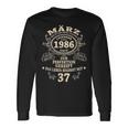 37 Geburtstag Geschenk Mann Mythos Legende März 1986 Langarmshirts Geschenkideen