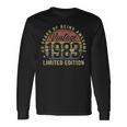 40Th Birthday Vintage 1983 Limited Edition 40 Year Old Long Sleeve T-Shirt Gifts ideas
