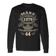 44 Geburtstag Geschenk Mann Mythos Legende März 1979 Langarmshirts Geschenkideen