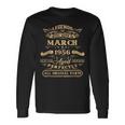 67 Years Old Legends Born In March 1956 67Th Birthday Long Sleeve T-Shirt Gifts ideas