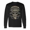 70 Geburtstag Geschenk Mann Mythos Legende Januar 1953 Langarmshirts Geschenkideen