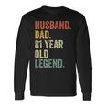 81St Birthday For Men Vintage Dad 1939 81 Long Sleeve T-Shirt Gifts ideas