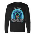 In April We Wear Blue Autism Awareness Month Puzzle Rainbow Long Sleeve T-Shirt T-Shirt Gifts ideas
