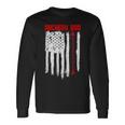 Archery Dad Vintage Usa Red White Flag Long Sleeve T-Shirt Gifts ideas