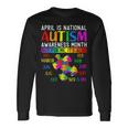 Autism Awareness April Is National Autism Awareness Month Long Sleeve T-Shirt T-Shirt Gifts ideas