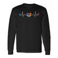 Autism Heartbeat Autistic Awareness Fighter Special Needs Long Sleeve T-Shirt Gifts ideas