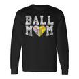 Ball Mom Baseball Softball Heart Sport Lover Long Sleeve T-Shirt Gifts ideas
