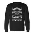 Barrett Blood Runs Through My Veins Long Sleeve T-Shirt Gifts ideas