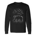 Bear In Nature Mountain Landscape Long Sleeve T-Shirt Gifts ideas