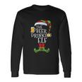 The Beer Drinking Elf Matching Christmas Pajama Long Sleeve T-Shirt Gifts ideas